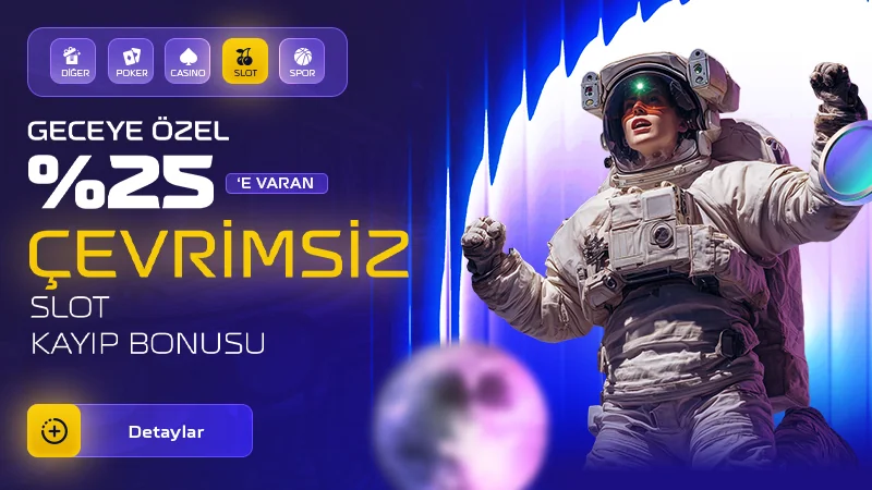 Venusbet geceye özel %25 çevrimsiz slot kayıp bonusu